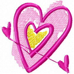Hearts Embroidery Design 2